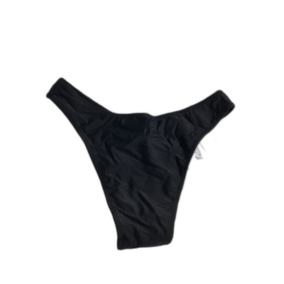 Kepblom Black High Cut Cheeky Bikini Bottoms Sz Small - Picture 3 of 5